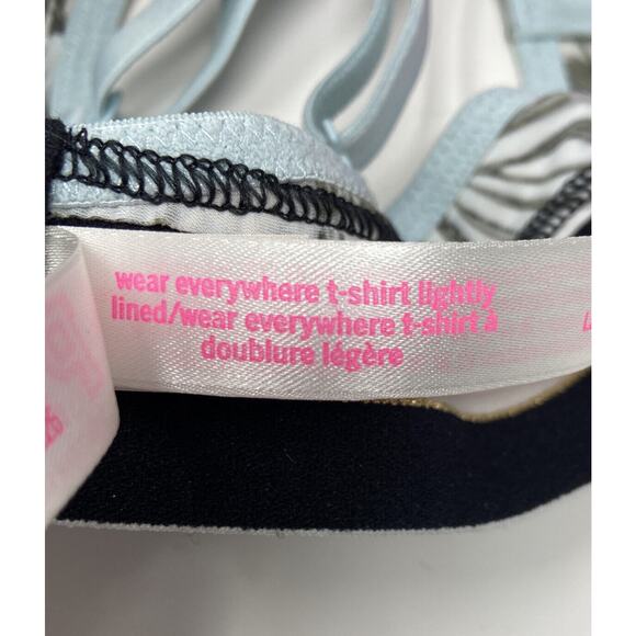 PINK Victoria’s Secret Wear Everywhere Lightly Lined T Shirt Bra 32B Palm Leaf - Picture 6 of 7